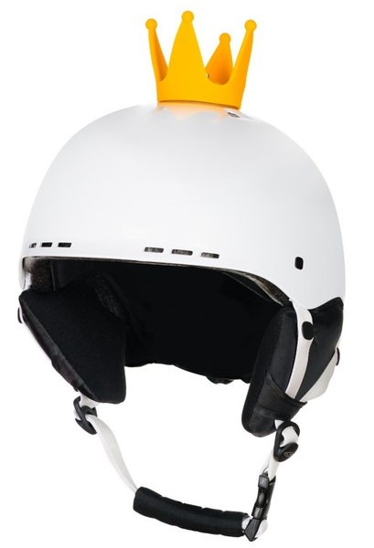 Crazy Ears korunka na helmu žlutá 25/26