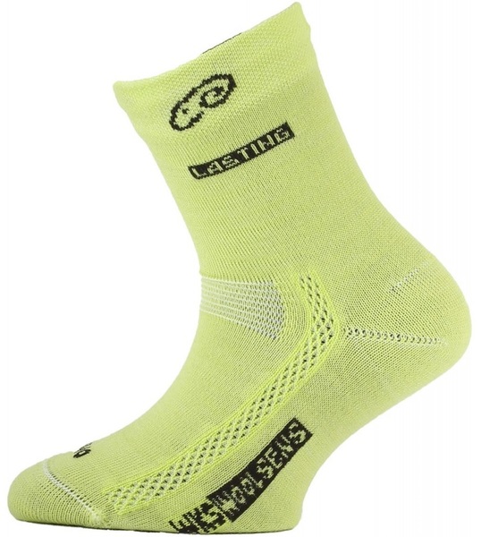 Lasting TJS 669 dětské merino ponožky žluté 25/26