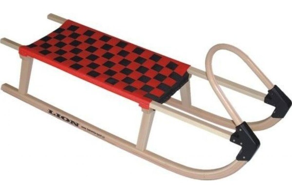 Dřevěné saně Lion Lavina 110 cm červené 25/26