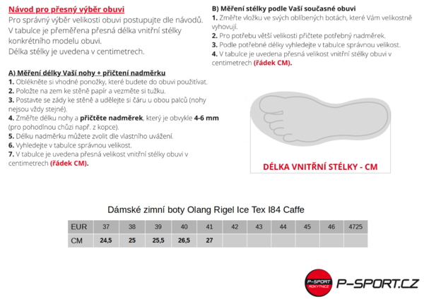 Dámské zimní boty Olang Rigel Ice Tex I84 Caffe 25/26