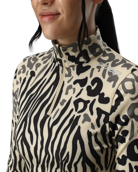 Dámský rolák Spyder Vivid 1/2 Zip Animal Print 38B013500-ANM 25/26