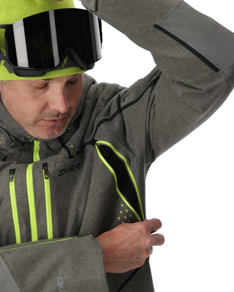 Pánská bunda Spyder Pinnacle Mellange Jacket Storm Melange 38SA073502-SMM 25/26