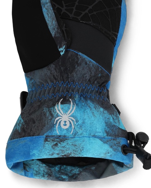 Dětské rukavice Spyder Overweb Gloves Cobalt Black Camo 38F145401-CBC 25/26