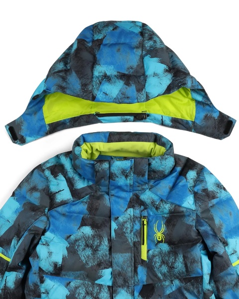 Dětská bunda Spyder Impulse Synthetic Down Jacket Cobalt Black Camo38SG075407-CBC 25/26