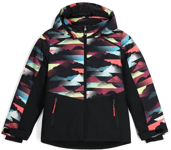 Dětská bunda Spyder Conquer Jacket Multi Mountain Print 38SJ075406-MMP 25/26