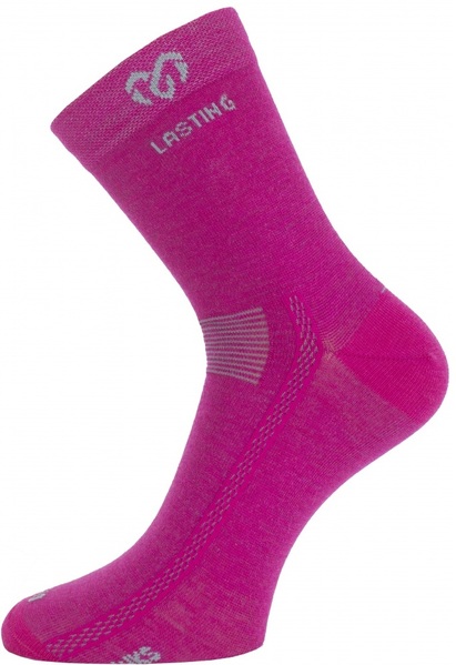 Lasting merino ponožky WKS-408 růžové 25/26