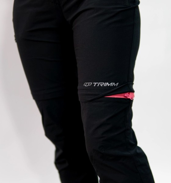 Dámské outdoorové kalhoty Trimm Timera 2 v 1 Grafit Black 25/26