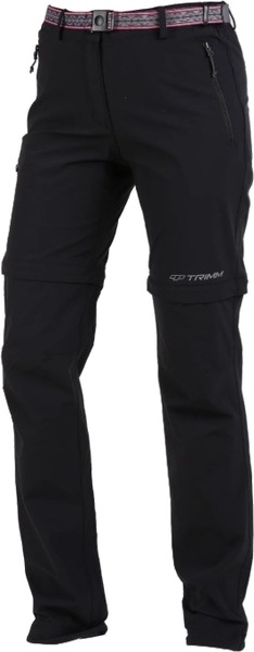 Dámské outdoorové kalhoty Trimm Timera 2 v 1 Grafit Black 25/26