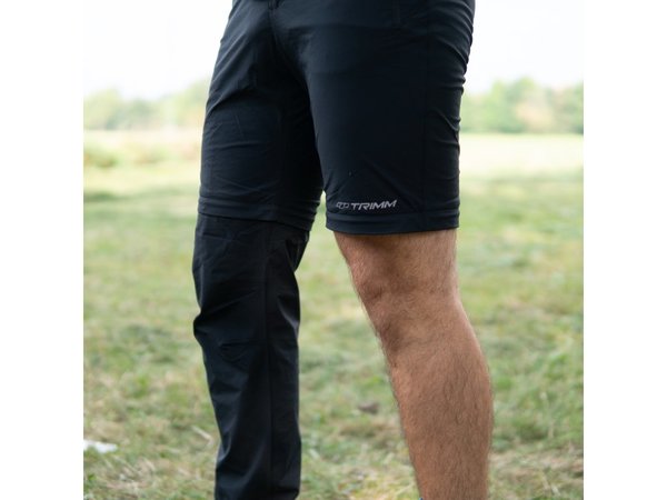 Pánské outdoorové kalhoty Trimm Timero 2 v 1 Grafit Black 25/26
