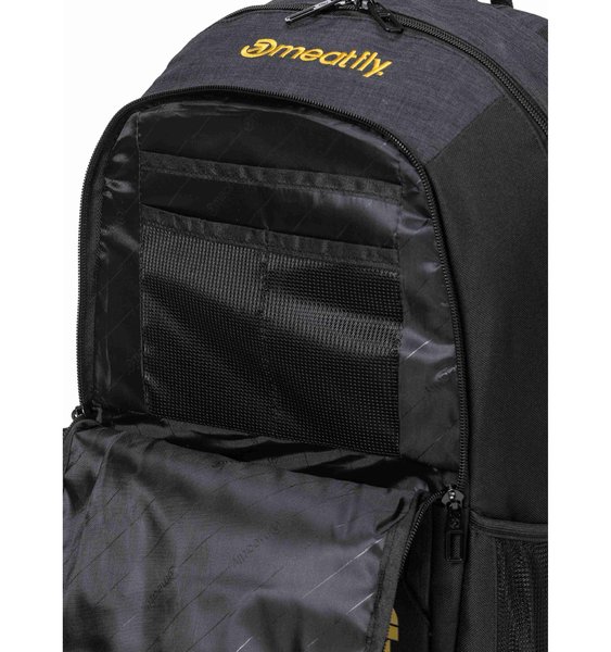 Batoh Meatfly Basejumper Black/Charcoal Heather 22 L + penál zdarma 25/26