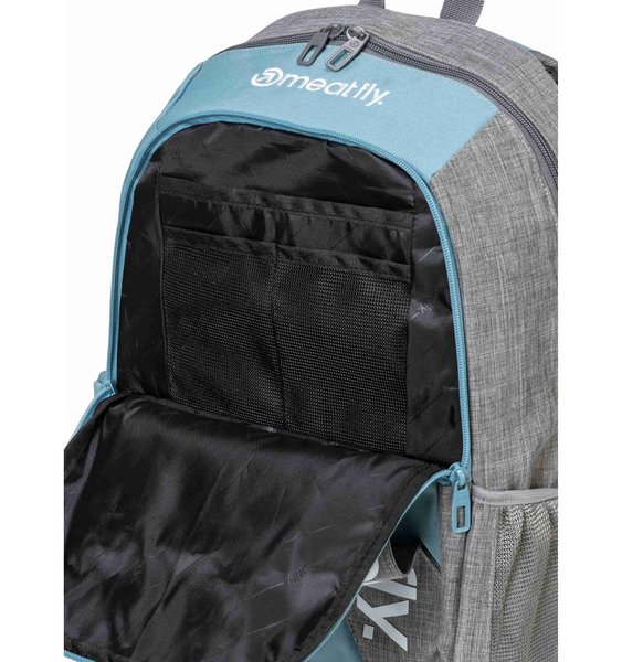 Batoh Meatfly Basejumper Grey Heather/Aqua 22 L + penál zdarma 25/26