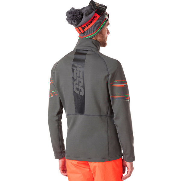 Pánská mikina Rossignol Classique Clim Hero Onyx Grey RLMML18-23N 25/26