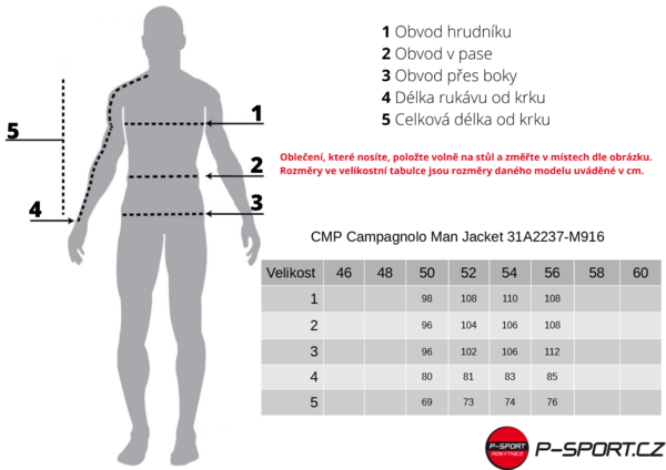 Pánská bunda s odepínacími rukávy CMP Campagnolo Men's Unlimitech hybrid jacket 30A2647-E112 25/26