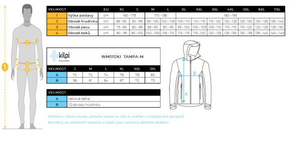 Pánská lyžařská bunda Kilpi TAMPA-M Světle zelená WM0112KILGN