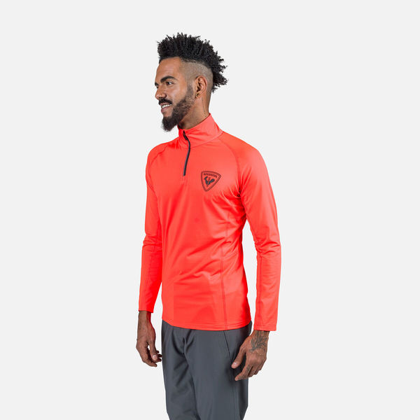 Pánský funkční rolák Rossignol Hero Classique HZ Half-Zip Men's Neon Red RLNML14-316 25/26