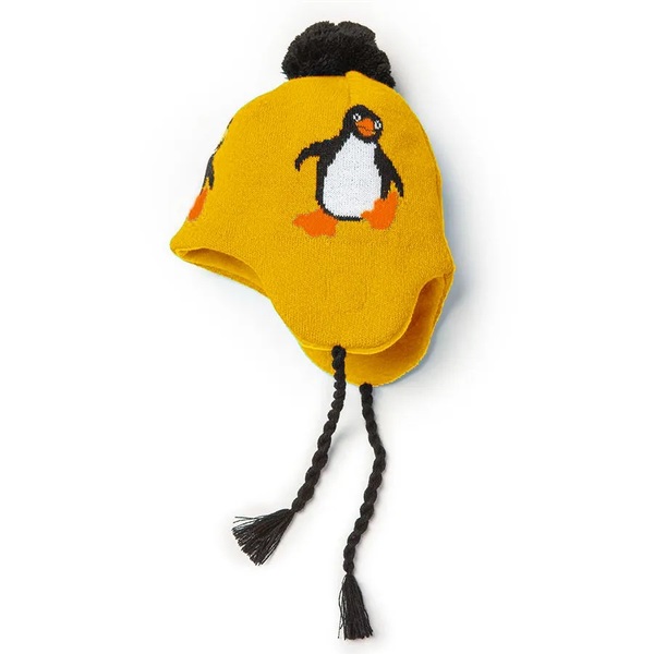 Dětská zimní čepice O´style Tučňák Žlutá AH-134 25/26