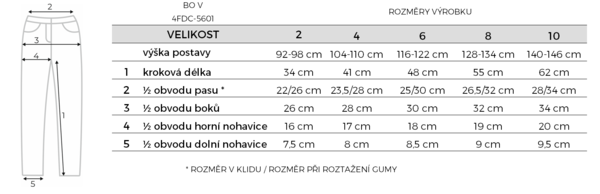 Dětské termo kalhoty O´style Bo V 4FDC-5601 černé 25/26