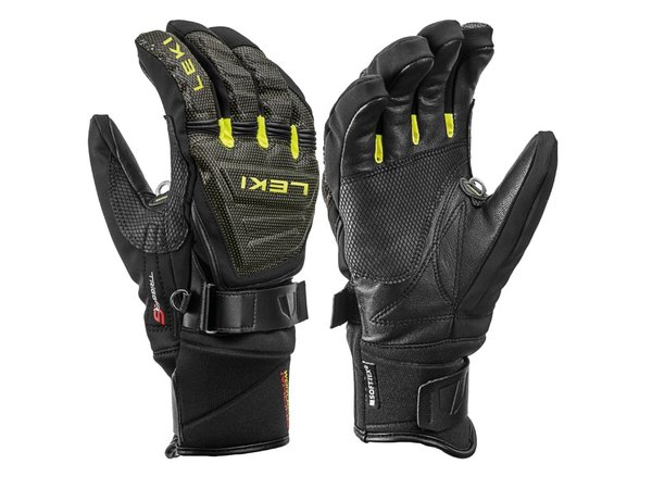 Rukavice Leki Race Coach C-Tech S Black/Ice Lemon 652807301 25/26