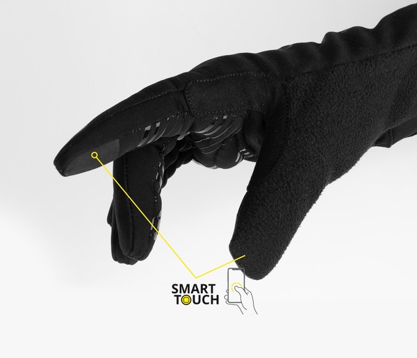 Dámské zateplené rukavice Etape 2.0 černá/rainbow 2420717 25/26