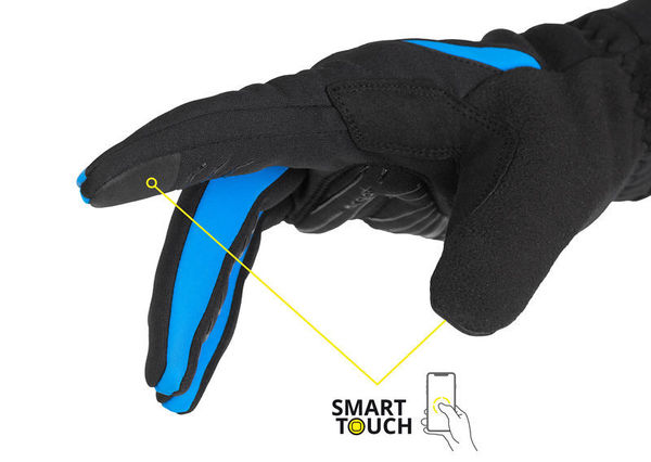 Zateplené rukavice na běžky Etape Peak 2.0 WS+ černá/modrá 2320413 25/26