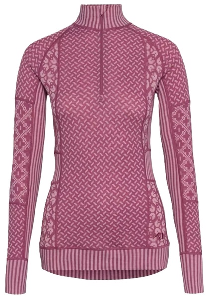 Dámské funkční triko Kari Traa Smekker Half Zip Baselayer 100% Merino Wool 622681 Lili 25/26