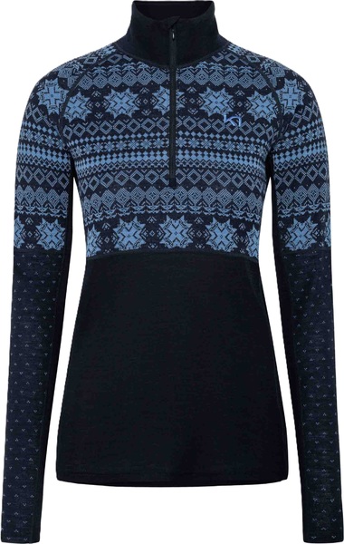 Dámské funkční triko Kari Traa Vilma Half Zip Sea 623616 25/26