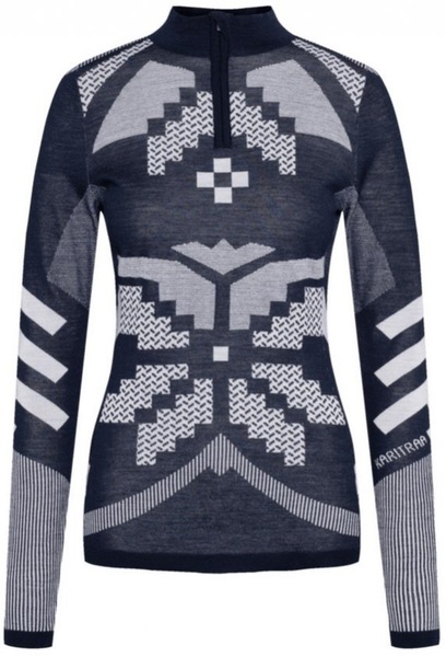 Dámské funkční triko se stojáčkem Kari Traa Faith Hz Merino 623594 Royal 25/26