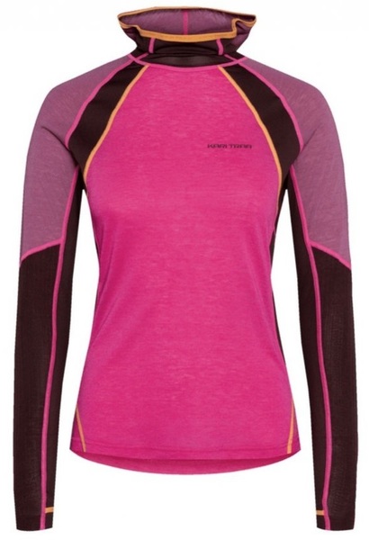 Dámské funkční triko s kapucí Kari Traa Alma Hood 623665 Berry 25/26