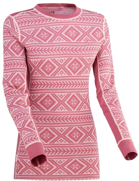 Dámské funkční merino triko Kari Traa Floke LS Lilac 622596 26/27