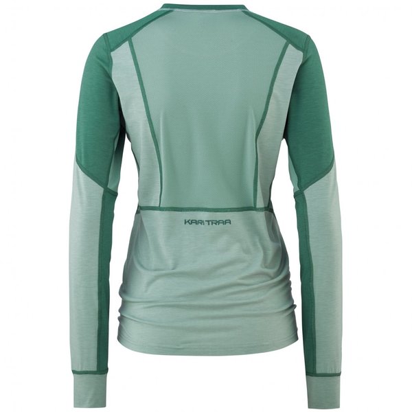 Dámské Merino Triko Kari Traa Sanne Hiking Long Sleeve Sage 623046 25/26