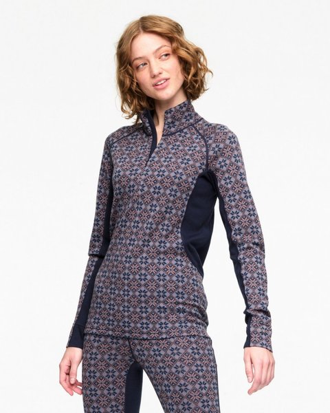 Dámské funkční triko se stojáčkem Rose Light Baselayer Half Zip 100% Merino 611363 Royal 25/26