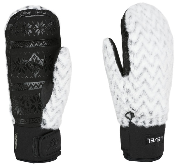 Dámské rukavice Level Siberian Mitt Black White 8170WM.35 25/26