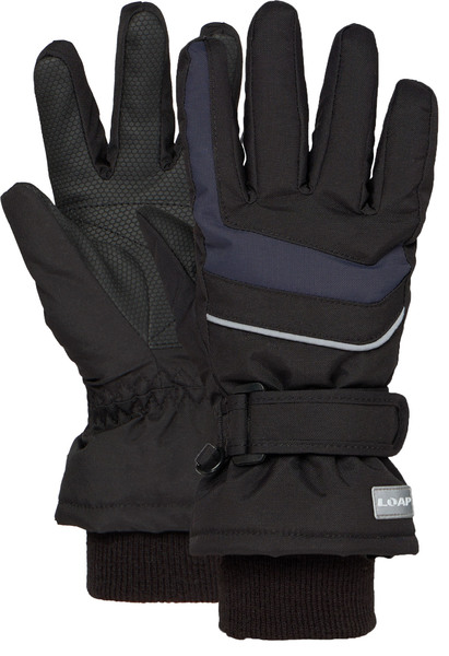 Dětské rukavice Loap Rodi Black Dark Blue GKK2501-V21M 25/26