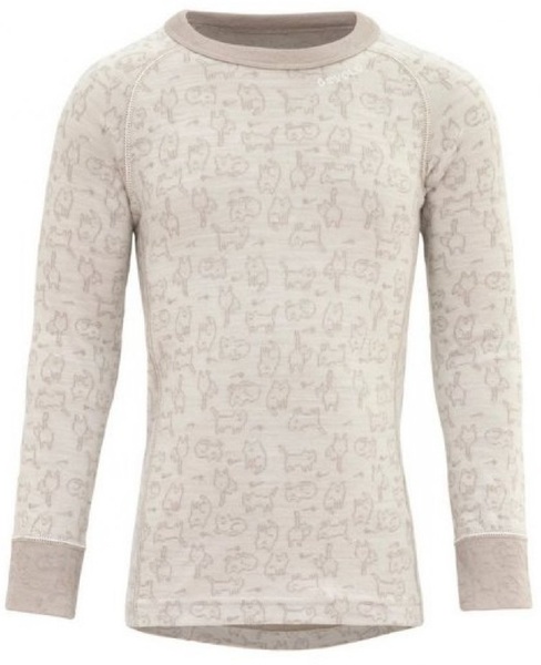 Dětské merino termo triko Devold Duo Active Merino Shirt Kid GO 243 222 A 010A Raw White 25/26