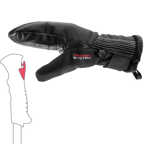 Dámské rukavice palčáky Leki Vallarta 3D Women Mitt (654805501) Black 25/26