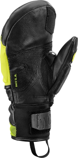 Dětské rukavice palčáky Leki WCR Venom 3D Junior Mitt (654801801) black-ice lemon 25/26