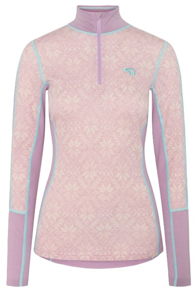 Dámské Merino Triko Kari Traa Anna Half Zip Bloom 623836 25/26