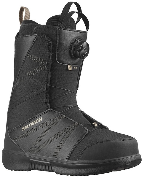 Snowboardové boty Salomon Titan BOA Black/Black/Roasted Cashew L47242900 25/26