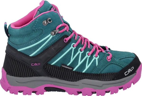 Juniorské kotníkové trekové boty CMP Junior Rigel Mid WP Trekking Lake-Pink Fluo 3Q12944J-26EL 25/26