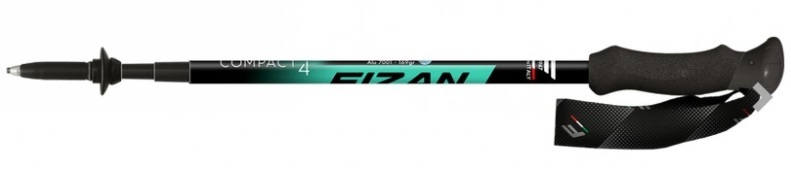 Trekové hole FIZAN Compact 4 Water Green 100.011 25/26