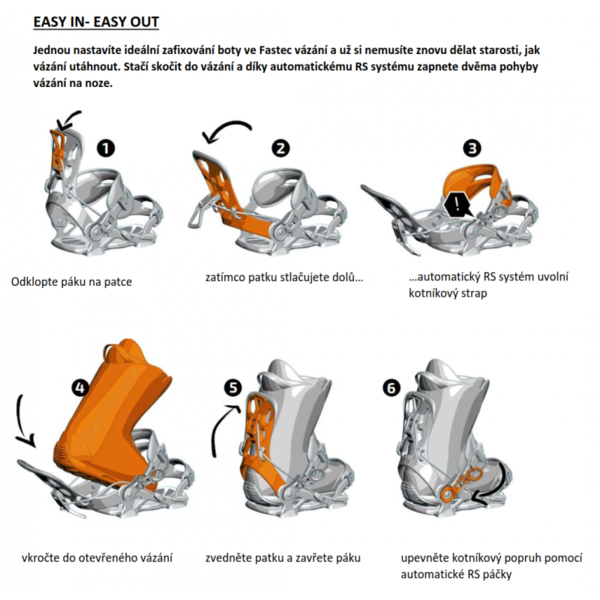 Snowboardové vázání Snow Pro SP Base White 25/26