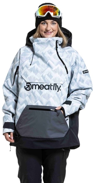 Zimní bunda Unisex Meatfly Maddie White Camo/Black 25/26