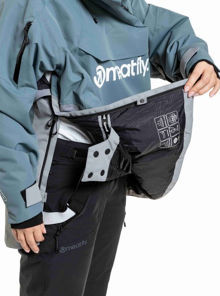 Zimní bunda Unisex Meatfly Maddie Blue Sea/Silver 25/26