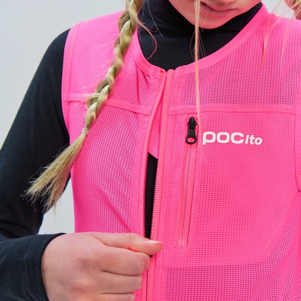 Dětský páteřák/chránič páteře POC POCito VPD Air Vest Fluorescent Pink PC200269085 25/26