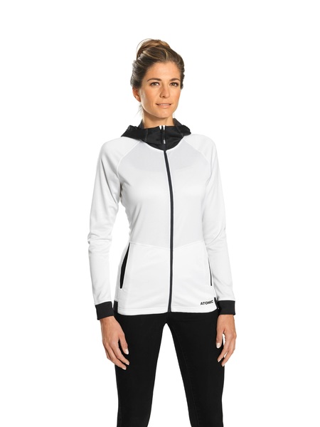 Dámská funkční mikina Atomic W Alps FZ Hoodie Women White/Antracite AP5112810 26/27