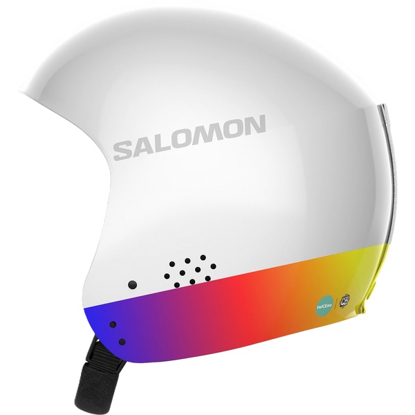 Dětská lyžařská helma Salomon S/Race Fis Injected Jr White Gradient L47021600