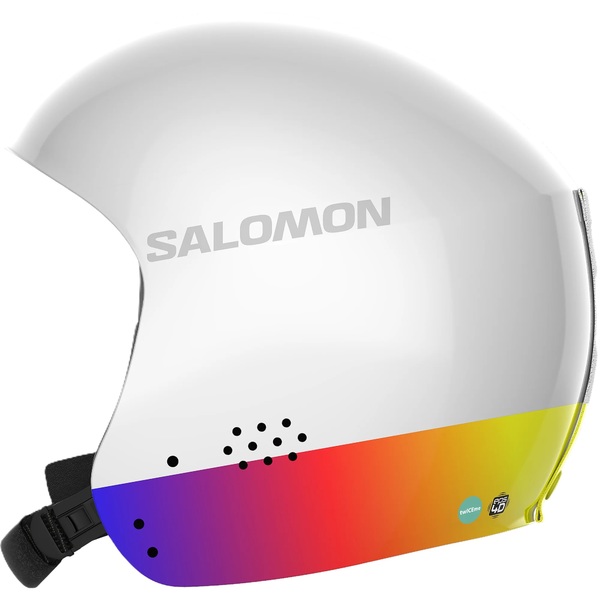 Lyžařská helma Salomon S/Race Fis Injected White Gradient L47345800 