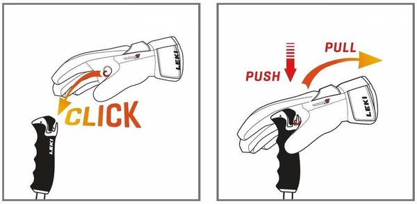 Rukavice na běžky Leki PRC Premium Black/Sand 652903301 26/27