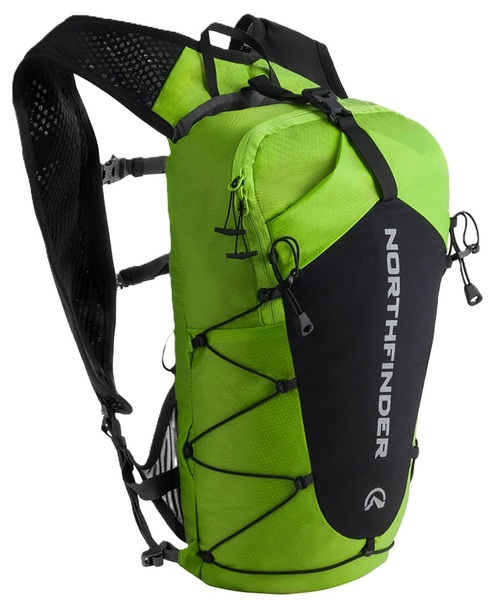 Turistický batoh Northfinder Zebru 15 L BP-1111OR-409 Green Black 26/27