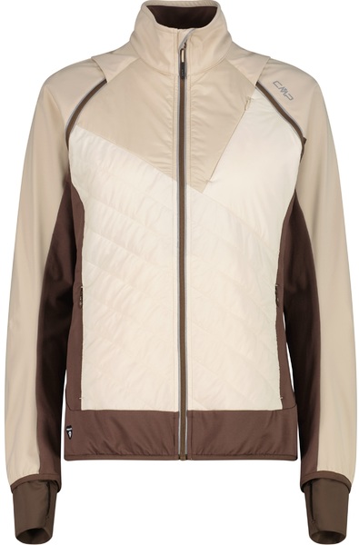 Dámská bunda s odepínacími rukávy  CMP Women's hybrid jacket 30A2276-P322 Cream 26/27